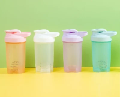 500 ml individueller, transparenter Sport-Kunststoff-Wasserflaschen-Shake-Cup