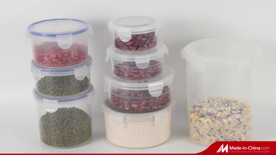 Hersteller Großhandel runde transparente Versiegelung Kunststoff-Konservierung Obst Lebensmittelverpackung Crisper Box